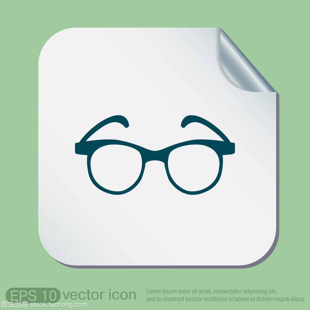 眼鏡圖標標志