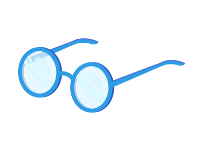卡通眼鏡素材