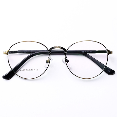 復古圓框眼鏡框男 文藝女士近視眼鏡大臉圓形金屬眼鏡架輕 可配鏡