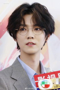 組圖 鹿晗全新造型亮相宣傳新劇 金邊眼鏡配中分卷發儒雅帥氣