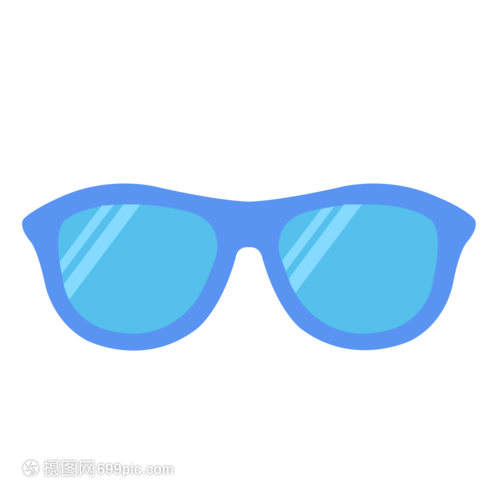 眼鏡免摳矢量插畫素材