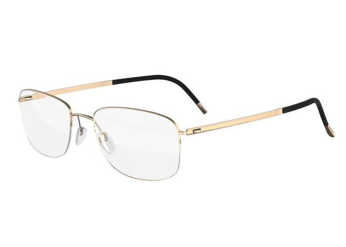 詩樂Silhouette 5492605123 輕盈奢華的鍍金鈦材半框眼鏡架