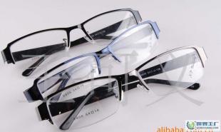 現(xiàn)代暴龍眼鏡架 金屬半框設(shè)計(jì)，特價(jià)供應(yīng)中